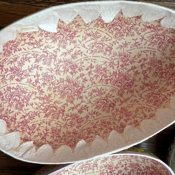 Vintage German Paper-mâché Easter Egg Candy Container Set Lithographed Nestler - Picture 5 of 6